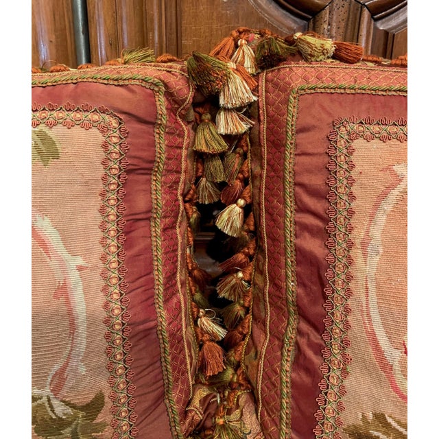 Pillows Made With 18th Century Aubusson Tapestry, Tassels and Trims - a Pair For Sale In Dallas - Image 6 of 12