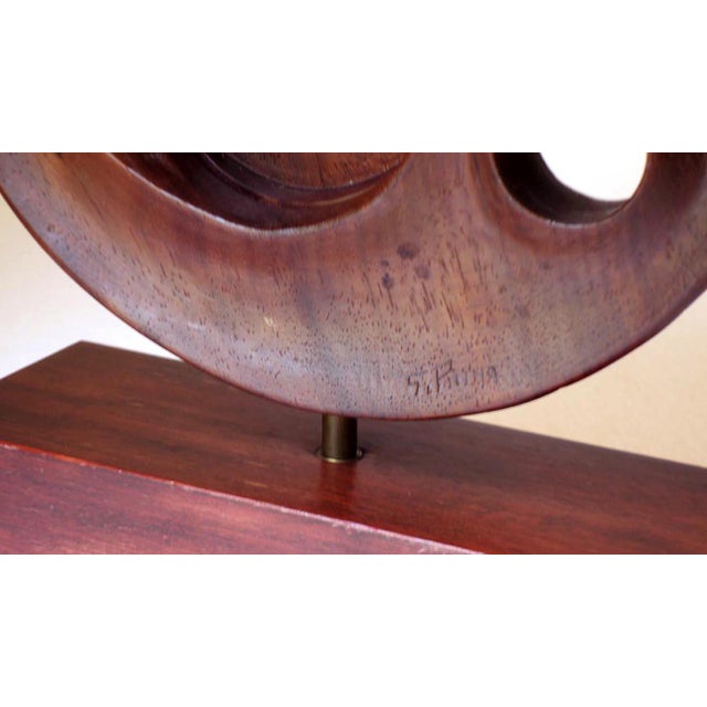 1970s Gianni Pinna, Italian Modern Sculpture, 1970, Wood For Sale - Image 5 of 8