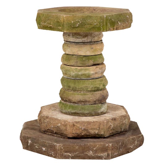 English Victorian Sectional Birdbath For Sale