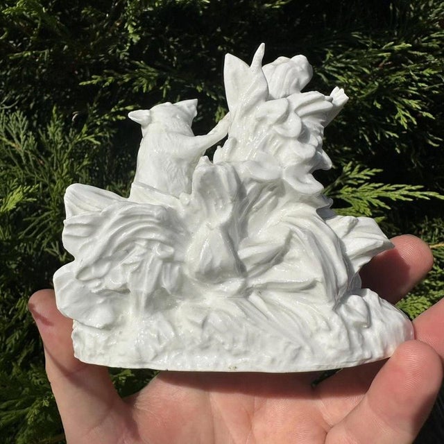 Antique Jean Gille Blanc de Chine Porcelain Rat and Toad Figural Group, 1865 For Sale - Image 10 of 18