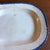 Farmhouse Antique Pearlware Blue Feather Edge Platter, Impressed Eagle Mark, English For Sale - Image 3 of 16