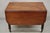Antique Federal Sheraton Mahogany Drop Leaf Breakfast Dining Table W/ Drawer For Sale - Image 10 of 12