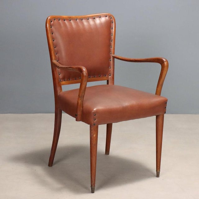 Chair with Armrests, 1950s For Sale - Image 9 of 9