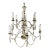 Distressed Twelve Light Chandelier by Melissa Levinson, Wood & Iron For Sale
