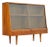 1950s Small Mid Century Oak China Display Cabinet For Sale