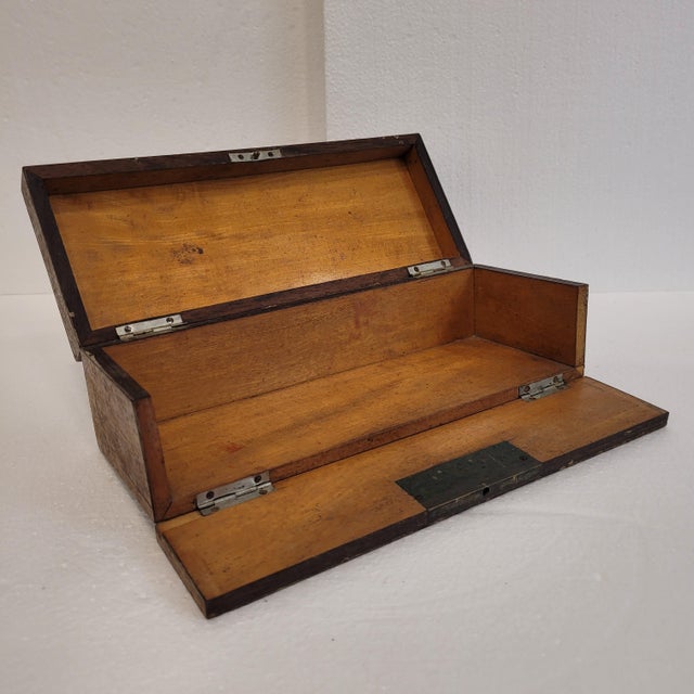 Wood 20th Century Glove Box in Rosewood, France, 1890s For Sale - Image 7 of 18