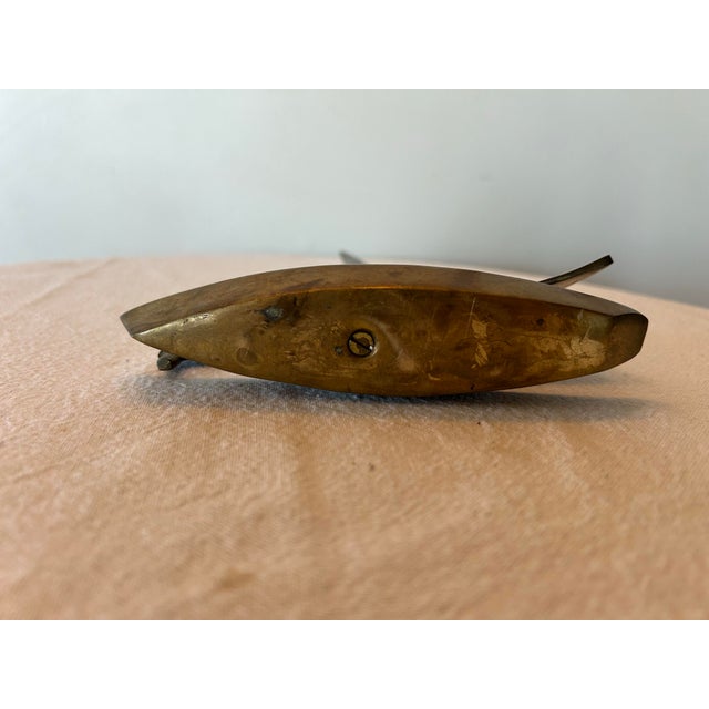 1950s Vintage 1950s Brass Boat For Sale - Image 5 of 6
