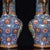 Art Deco Monumental Pair of Cloisonné Enamel & Bronze Elephant-Handle Vases With Goldfish Motifs For Sale - Image 3 of 9