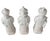 Asian Qing Emperor White Porcelain Figures, 3 Generations For Sale - Image 3 of 12