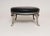 Art Deco Art Deco Black Leather Footstool With Cabriole Cast Metal Legs For Sale - Image 3 of 16