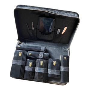 1930s Gentleman's Vanity Travel Kit Leather Case Vanity Set 13 Piece