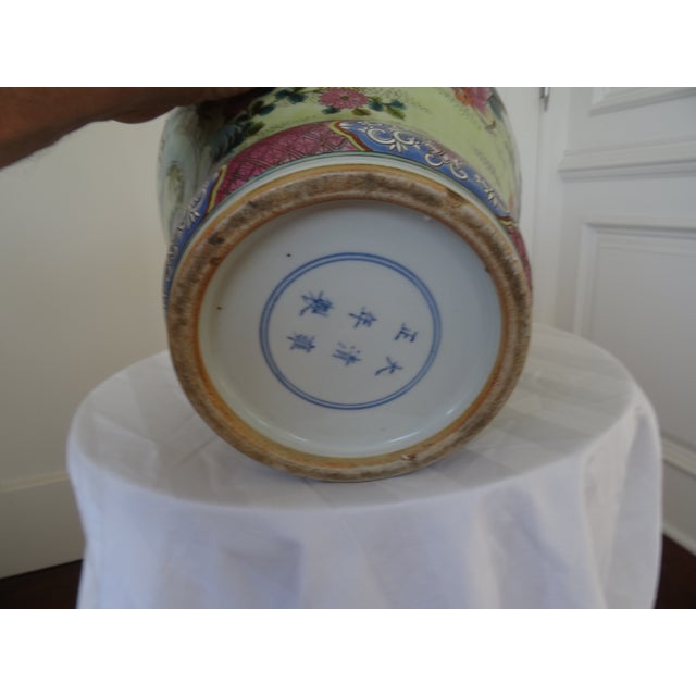 Mid 20th Century Vintage Chinese Covered Temple Jar For Sale - Image 5 of 5