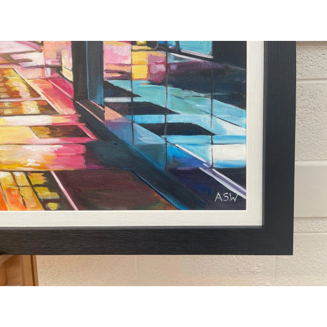 Painting of Times Square Manhattan New York City - Unique Original Art by Contemporary British Artist, 2021 For Sale - Image 11 of 13