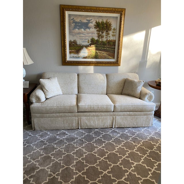 2000s Ethan Allen Preston Roll-Arm Sofa For Sale - Image 10 of 10