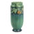 1932 Arts & Crafts Roseville Pottery Green "Baneda" Double-Handled Ceramic Vase - Shape 592-7 For Sale