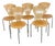 1990s Set on Five Chairs Made of Plywood and Steel. Haugensen Design for Bent Krogh For Sale