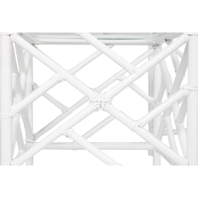 David Francis Chippendale Nesting Tables - White For Sale - Image 4 of 9
