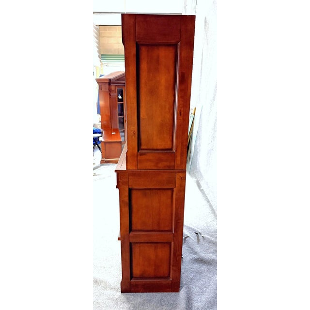 Brown Pottery Barn Barrister Bar For Sale - Image 8 of 9