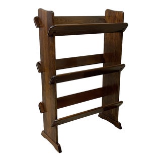Vintage Mahogany Wood Bookshelf For Sale