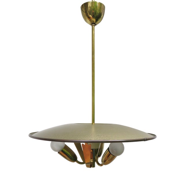 Mid-Century Ceiling Light in Brass Germany, 1950s For Sale