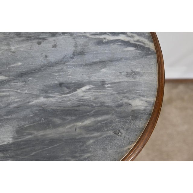 Brown Small Beech Drum Table, 1920 For Sale - Image 8 of 18