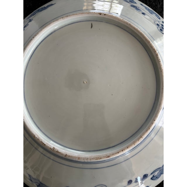 Asian Antique Antique Imari Charger Large 15” For Sale - Image 3 of 10