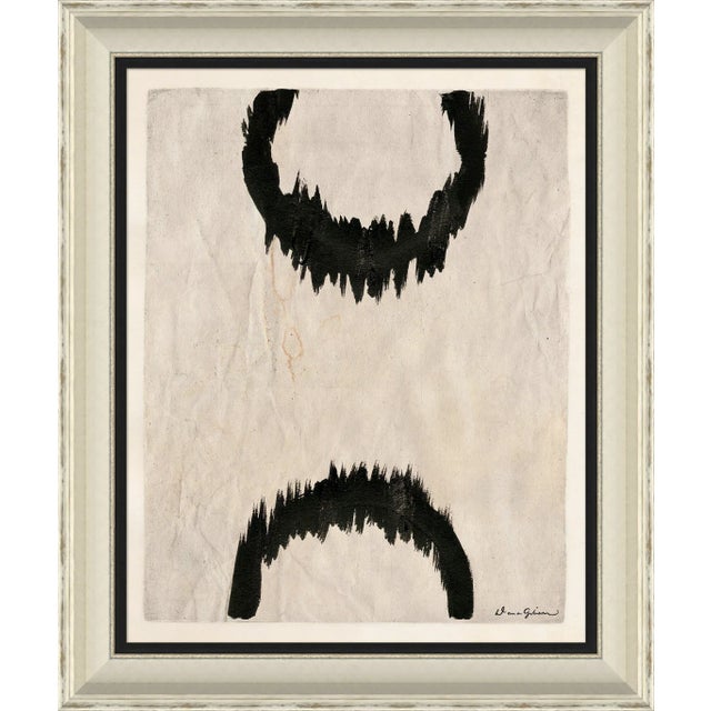 Contemporary Circle Series - Black By Dana Gibson, Framed Art Print For Sale - Image 3 of 3