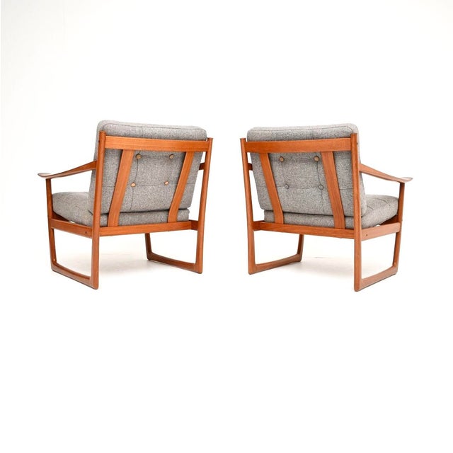 1960s Danish Teak Armchairs by Peter Hvidt and Orla Mølgaard-Nielsen for France & Søn, 1960s, Set of 2 For Sale - Image 5 of 9