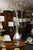 Glass Pair of Tall Mercury Glass Bottle-Form Table Lamps For Sale - Image 7 of 7