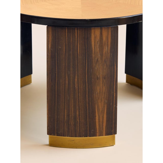 1930s The Vintage Art Deco Round Coffee Table Attributed to André Domin For Sale - Image 5 of 11