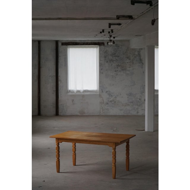 Gold Mid-Century Modern Danish Rectangular Oak Dining Table from Henning Kjærnulf, 1960s For Sale - Image 8 of 18