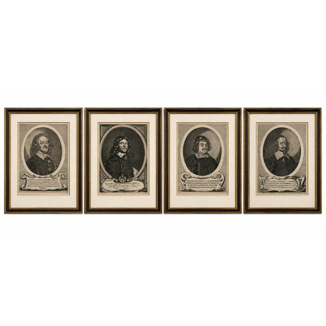 Title: set of four peace of westphalia portrait engravings by matthäus merian ii, 1652 description: a rare and highly...