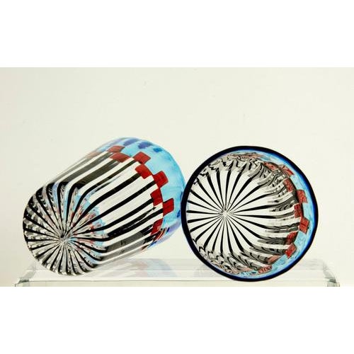 Murano Glass Tumblers in the style of Gio Ponti, Set of 8 For Sale - Image 4 of 18