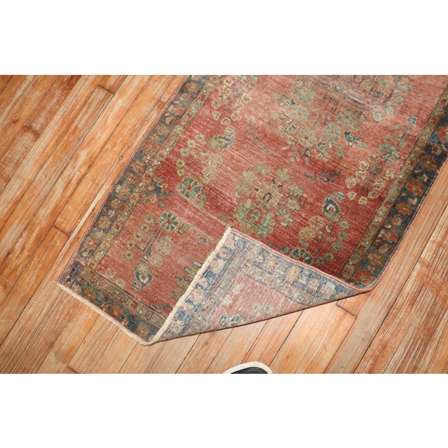 Antique Zabihi Collection Persian Kashan Runner For Sale - Image 9 of 9