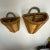 Wood 1980s Split Reed and Jute Wicker Decorative Wall Baskets - A Pair. For Sale - Image 7 of 9