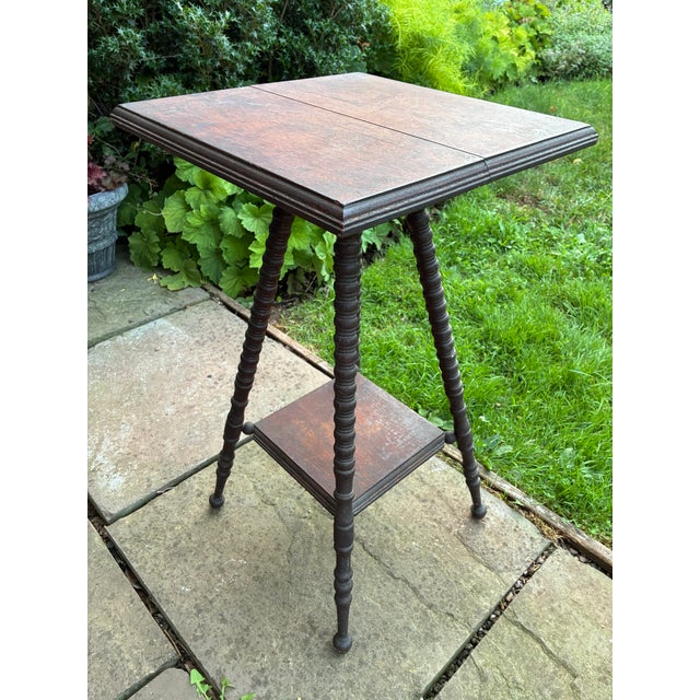 Late 19th Century Antique Wooden Side Table For Sale - Image 5 of 5