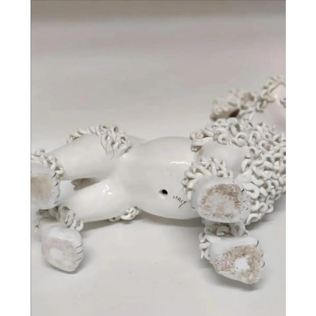 Mid-Century Modern Vintage Hollywood Regency Spaghetti Poodle Sculpture Circa 1950's For Sale - Image 3 of 11