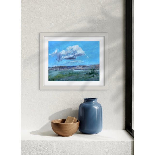 Contemporary Passing Cloud, Original Oil - Modern Landscape Painting For Sale - Image 3 of 6