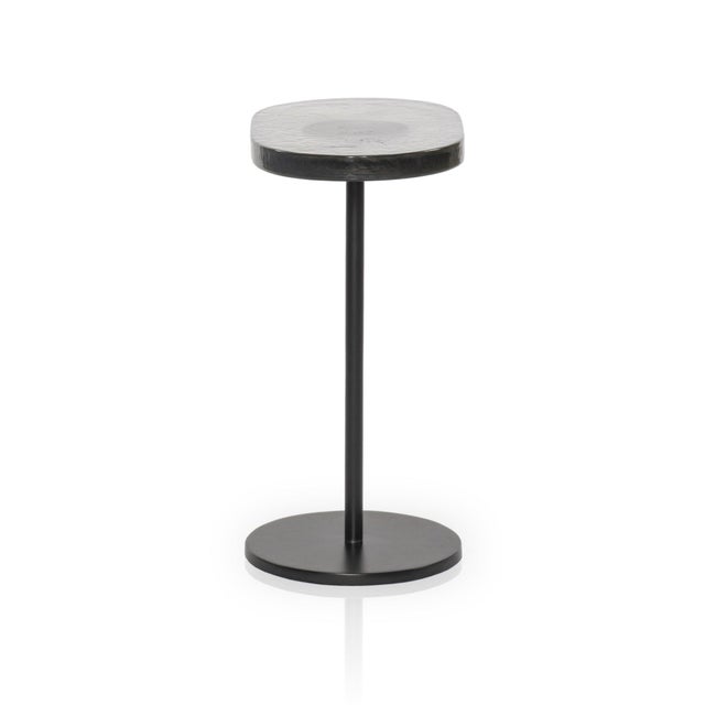 Contemporary Four Hands Vinia End Table - Iron Matte Black For Sale - Image 3 of 7