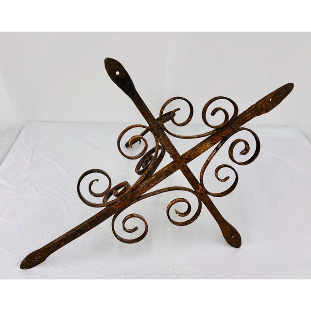 Antique Forged Iron Hanging Hook For Sale - Image 10 of 13