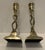 English Pair of Antique English Brass Barley Twist Candlesticks For Sale - Image 3 of 4