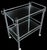 Late 20th Century “1980s Modernist Chrome Tubular Glass Serving Cart or Bar Trolley For Sale - Image 5 of 11