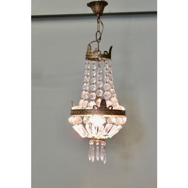 French Empire Style Tent and Baked Chandelier This is a lovely piece especially where a very large chandelier is not...