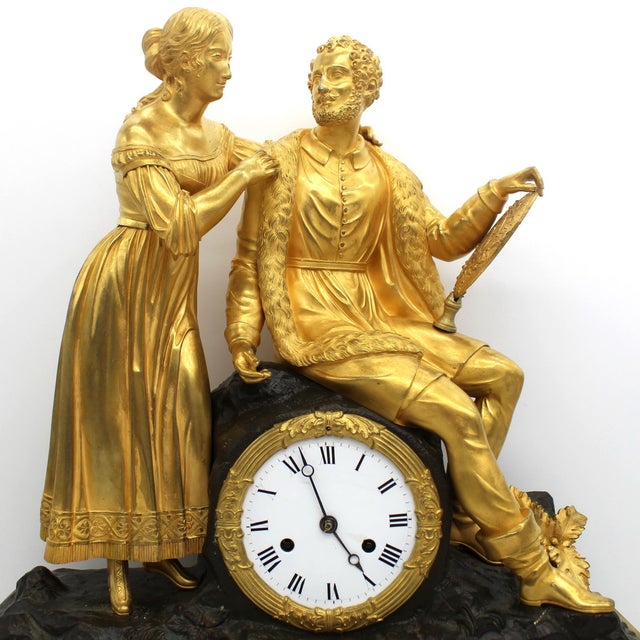 Antique French Charles X Ormolu Pendulum Clock For Sale - Image 6 of 10