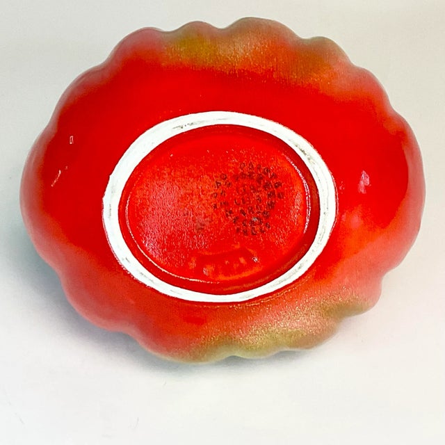 1980s Vintage Italian Majolica Trompe L’Oeil Ceramic Pumpkin Gourd Pitcher For Sale - Image 9 of 9