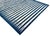 Handwoven Cotton Area Flat Weave Rug Vegetable Dyed Indigo Blue and White Striped Dhurrie - 9'x12' For Sale - Image 6 of 10