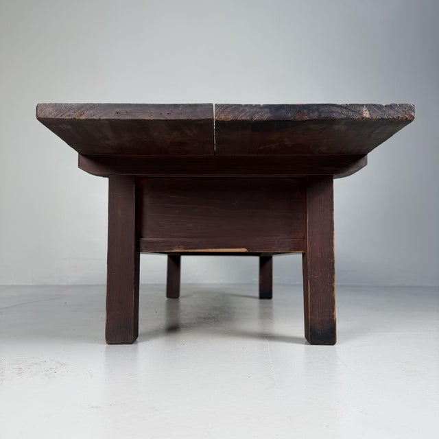 Japanese Low Writing Table with Two Drawers, 1920s For Sale - Image 11 of 15