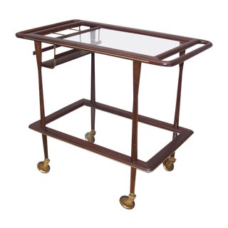 1950s Cesare Lacca Italian Bar Cart For Sale