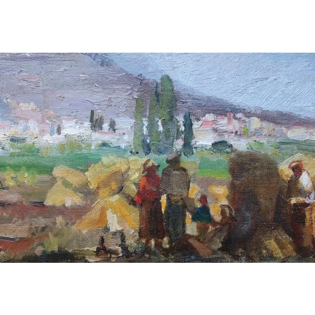 Landscape with mountains, south of France. Oil on cardboard on canvas, 38x53 cm This piece is attributed to the mentioned...