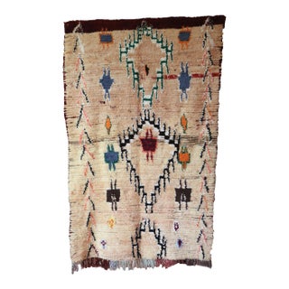 Mid-Century Vintage Moroccan Rug For Sale